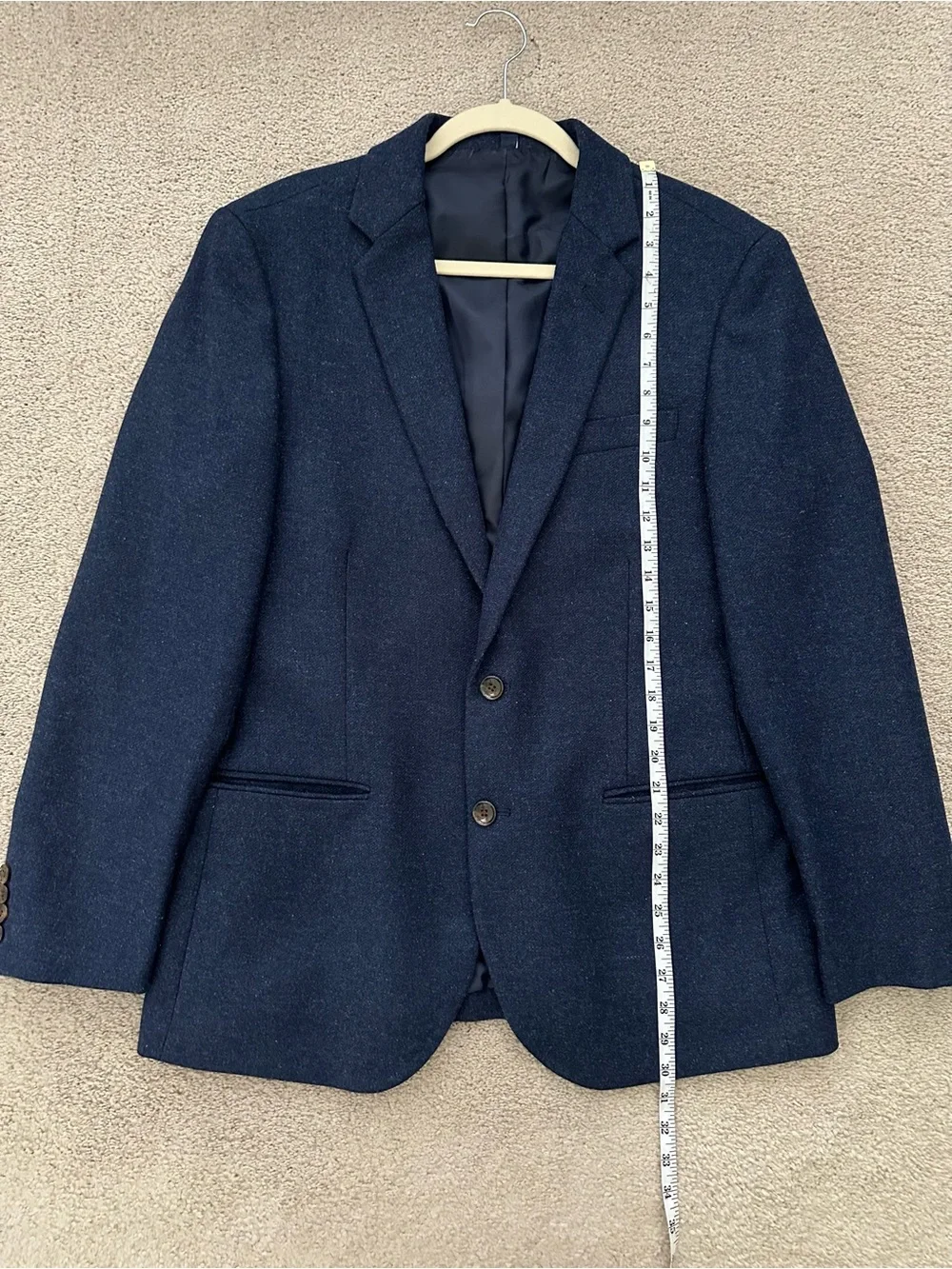 J. Crew Wool Thompson Blazer in Navy Blue - Fall / Office / Tailored